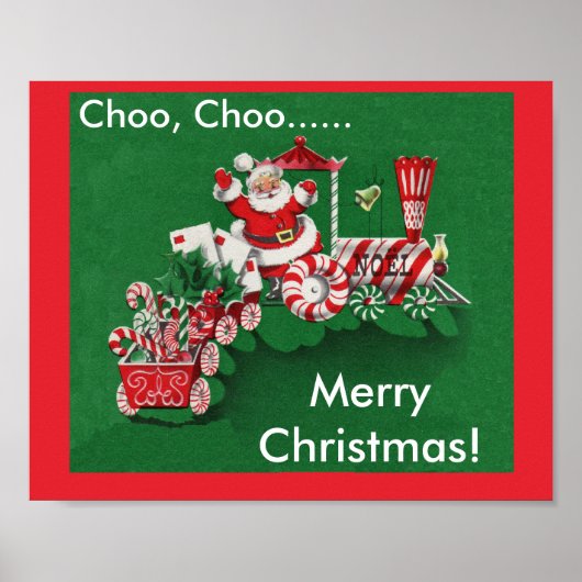 Santa Claus Candy Train Poster (Vorne)