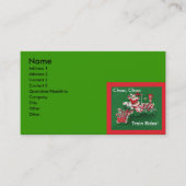 Santa Claus Candy Train Weihnachten Visitenkarte (Vorderseite)