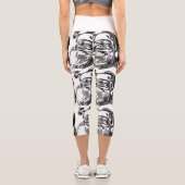 SANTA CLAUS CAPRI YOGA LEGGINGS (Rückseite)