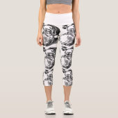 SANTA CLAUS CAPRI YOGA LEGGINGS (Vorderseite)