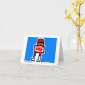 Santa Claus Card Karte (Gelbe Blume)