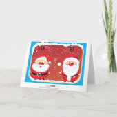 Santa Claus Cartes Feiertagskarte (Rückseite)
