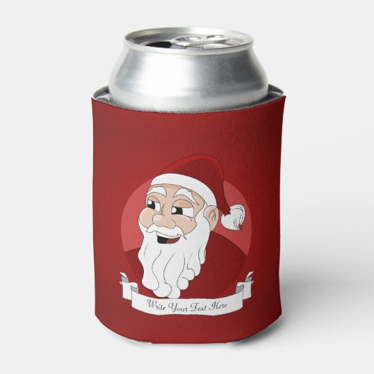 Santa Claus Cartoon Can Cooler Dosenkühler (Kanne Vorderseite)