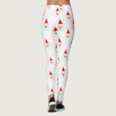 Santa Claus Cartoon frohe Weihnachten Leggings (Rückseite)