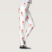 Santa Claus Cartoon frohe Weihnachten Leggings (Rechts)