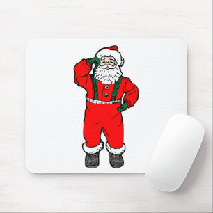 Santa Claus Cartoon Illustration Mousepad