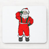 Santa Claus Cartoon Illustration Mousepad (Vorne)