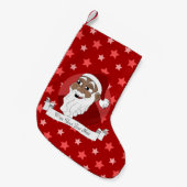 Santa Claus Cartoon Kleiner Weihnachtsstrumpf (Vorderansicht (hängend))