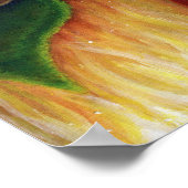 Santa Claus Cat Christmas Strumpf Art Poster (Ecke)