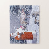 Santa Claus checking the gift list Puzzle (Vertikal)