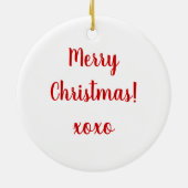 Santa Claus Chocolates Ornament Runde (Hinten)