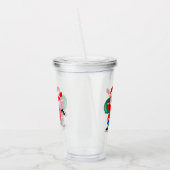 Santa Claus Christmas Acrylic Tumbler Acryltrinkbecher (Links)