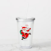 Santa Claus Christmas Acrylic Tumbler Acryltrinkbecher (Rückseite)