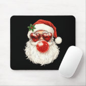 Santa Claus Christmas Blowing Bubble Gum And Sungl Mousepad (Mit Mouse)