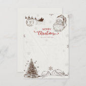 🎅 Santa Claus Christmas Card Einladung (Vorne/Hinten)