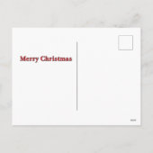 Santa Claus Christmas Card Feiertagspostkarte (Rückseite)