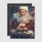 Santa Claus Christmas Card Magnet (Vorne/Hinten)