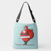 SANTA CLAUS CHRISTMAS CROSS BODY BAG PURS TRAGETASCHEN MIT LANGEN TRÄGERN (Vorderseite)