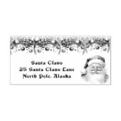 Santa Claus Christmas Garland North Pole Gummistempel (Prägung)