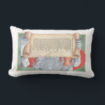 Santa Claus Christmas Lumbar Pillow Lendenkissen<br><div class="desc">Der Weihnachtsmann führt eine Bildtrolle mit dem geliebten Clement Clarke Moore Gedicht "Ein Besuch von St. Nikolaus" oder,  wie man es eher kennt,  "Das war die Nacht vor Weihnachten".</div>