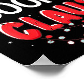 Santa Claus Christmas Matching Costume  Poster (Ecke)