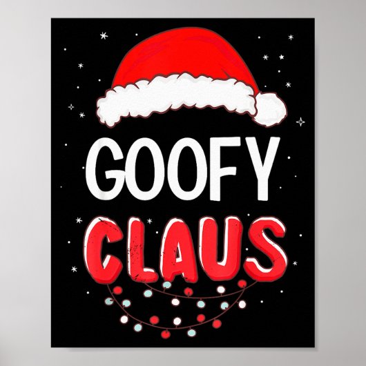 Santa Claus Christmas Matching Costume  Poster (Vorne)