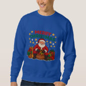 Santa Claus Christmas Men's Holiday Sweatshirt (Vorderseite)