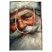 Santa Claus Christmas Mittlere Geschenktüte (Vorderseite)