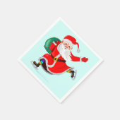 Santa Claus Christmas Napkins Serviette (Ecke)