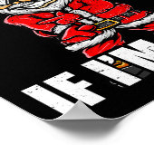 Santa Claus Christmas Naughty Shirt Adult Santa Cl Poster (Ecke)