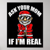 Santa Claus Christmas Naughty Shirt Adult Santa Cl Poster (Vorne)