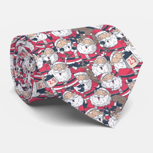 Santa Claus Christmas Neck Tie Krawatte (Gerollt)