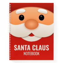 Santa Claus Christmas Notebook Cover