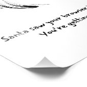 Santa Claus Christmas Quote Fotodruck (Ecke)