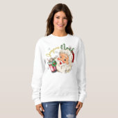 Santa Claus Christmas Retro Sweatshirt (Vorne ganz)