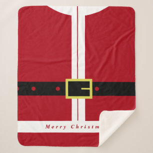 Santa Claus Christmas Sherpa Blanket Sherpadecke