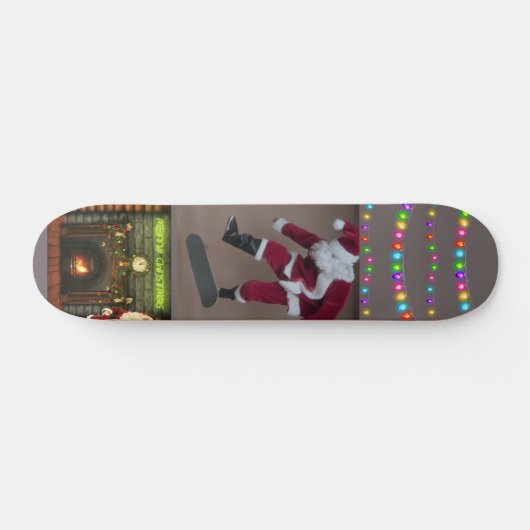 SANTA CLAUS CHRISTMAS SKATEBOARD DECK (Horizontal)