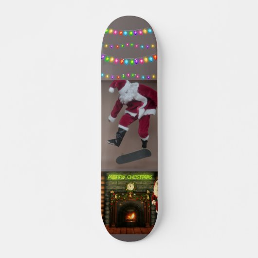 SANTA CLAUS CHRISTMAS SKATEBOARD DECK (Vorne)