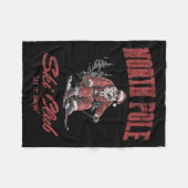 Santa Claus Christmas Snow Skiing At The North Le  Fleecedecke (Vorderseite (Horizontal))