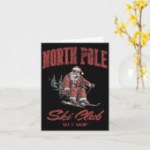 Santa Claus Christmas Snow Skiing At The North Le Karte (Gelbe Blume)