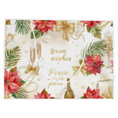 Santa Claus Christmas Spa Bath Tub Large Gift Bag Große Geschenktüte (Rückseite)