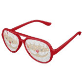 SANTA CLAUS CHRISTMAS SUNGLASSES FUN-Brille! Partybrille (Schrägansicht)