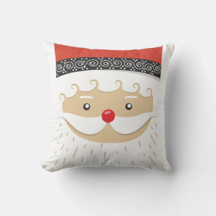 SANTA CLAUS CHRISTMAS THROW PILLOW KISSEN