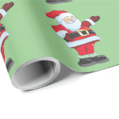 SANTA CLAUS CHRISTMAS WRAPPPAPIER GESCHENKPAPIER (Rolleneckpunkt)