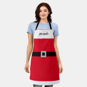 Santa Claus Claus Schürze (Getragen)