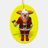 Santa Claus Clown Keramik Ornament (Hinten)