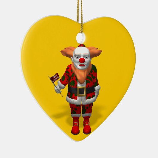 Santa Claus Clown Keramik Ornament (Rechts)