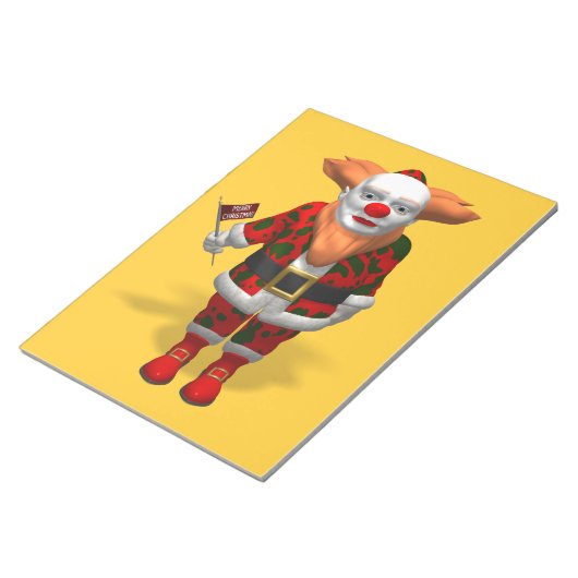 Santa Claus Clown Notizblock (angewinkelt)