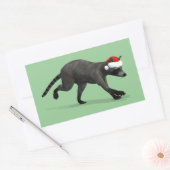 Santa Claus Coon Rechteckiger Aufkleber (Umschlag)