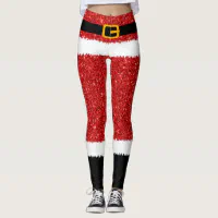 mrs claus leggings